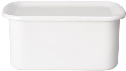 野田琺瑯 ホワイトシリーズ 保存容器 レクタングル深型LL 琺瑯蓋付 日本製 WFH-LL拍卖