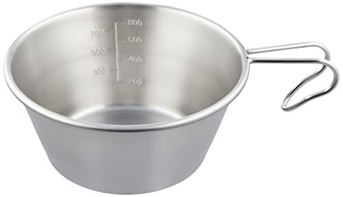 キャプテンスタッグ(CAPTAIN STAG) シェラカップ ステンレス ビッグ シェラカップ 1.0L 螺旋仕上 ステンレス製 日本製 燕三条拍卖