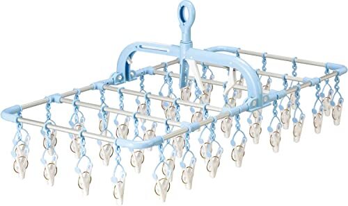 ツウィンモール シャインライフ 横もちアルミハンガー 40ピンチ ブルー SL-01拍卖
