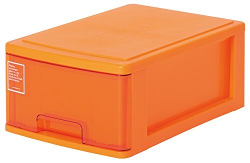 サンコープラスチック 小物収納 シルキー 幅25.2×奥35×高14.9cm オレンジ拍卖