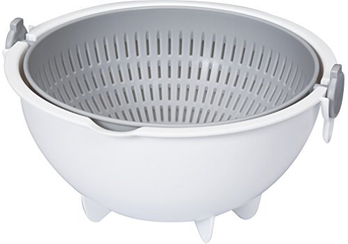 小久保工業所 水切りざる グレー 約219×215×116mm スピンホイールコランダー スモール KK-307拍卖