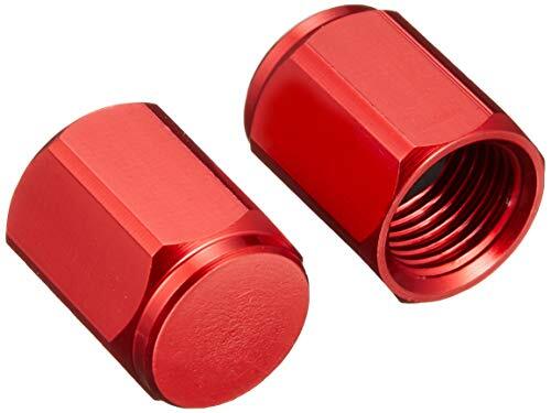 ポッシュ(POSH) バイク用品 アルミカラードエアーバルブキャップ ヘックスタイプ レッド 000804-02拍卖