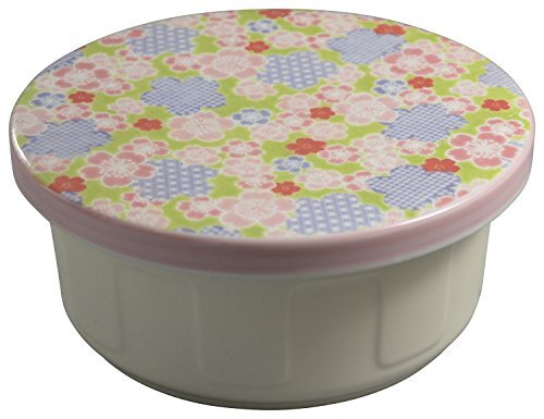 東洋セラミックス 有田焼 セラミック おひつ ご飯 保存 1.5合 電子レンジ対応 平蓋 桜ちりめん Y056-3拍卖