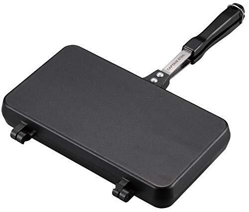 キャプテンスタッグ(CAPTAIN STAG) ホットサンドメーカー キャストアルミ ダブル ホットサンドトースター ウェーブ ふっ素樹脂加工拍卖