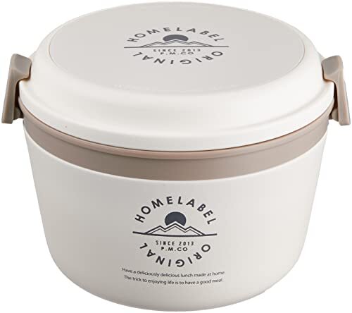 パール金属 どんぶりランチジャー 1060 ホワイト ホームレーベル HB-4744拍卖