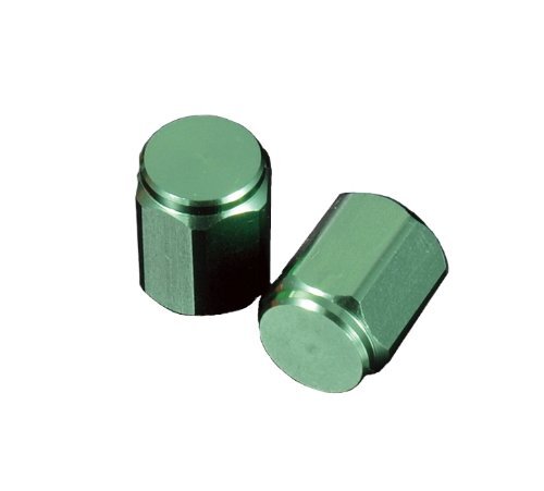 ポッシュ(POSH) バイク用品 アルミカラードエアーバルブキャップ ヘックスタイプ ライトグリーン 000804-18拍卖