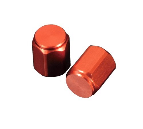 ポッシュ(POSH) バイク用品 アルミカラードエアーバルブキャップ ヘックスタイプ ディープオレンジ 000804-14拍卖