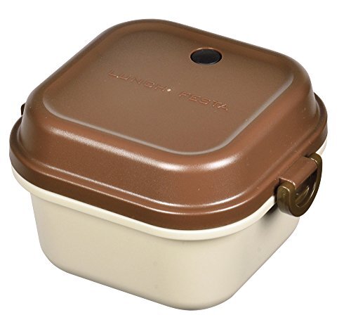 パール金属 ランチ ボックス キューブ Lサイズ 日本製 燕三条製 レノン D-2325 ブラウン拍卖