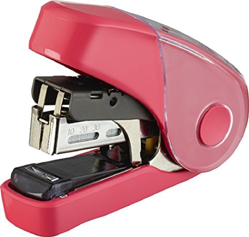 マックス ホッチキス サクリフラット 32枚とじ 予備針100本収納 ピンク HD-10FL3K/P拍卖