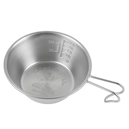 キャプテンスタッグ 【.】 シェラカップ ステンレス シェラカップ 320ml 螺旋仕上 ステンレス製 日本製 燕三条産 UY-7016 シルバ拍卖