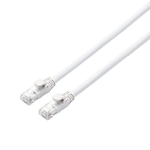 エレコム LANケーブル CAT6A 1m 爪折れ防止コネクタ cat6a対応 スタンダード ホワイト LD-GPA/WH1拍卖