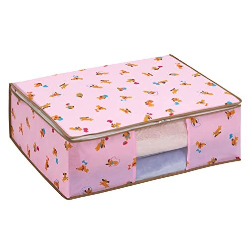 アストロ 寝具 収納袋 毛布・タオルケット・薄手の掛け布団用 ワンちゃん柄 不織布 900-06拍卖