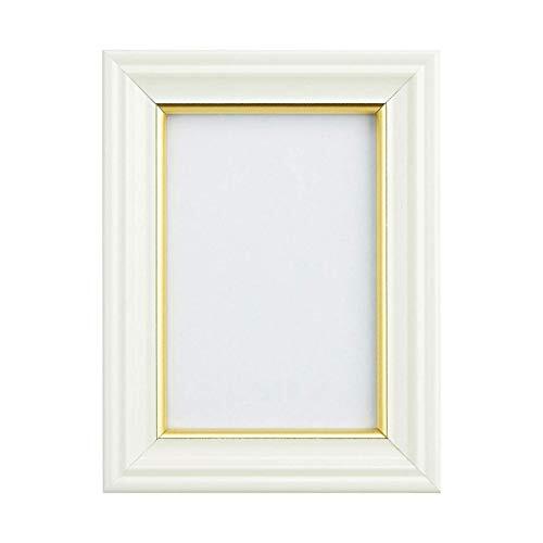 FUJICOLOR 額縁 肖像額 1/2L パールホワイト 木製 無反射ガラス 505713拍卖