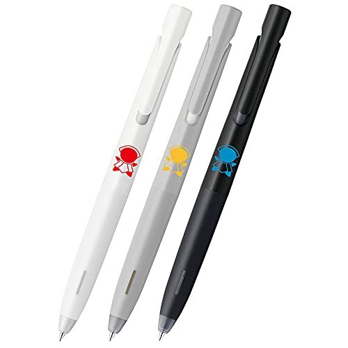 ゼブラ 油性ボールペン ブレン 0.5mm さるぼぼ モノトーン軸 3本セット BAS88-KYO3-B拍卖
