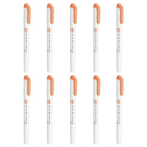ゼブラ 蛍光ペン マイルドライナー マイルドアプリコット 10本 B-WKT7-MAP拍卖