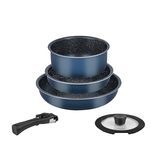 パール金属 フライパン 鍋 5点セット IH対応 マーブルコート 取っ手のとれる 金属ヘラOK オーブン調理OK フライパン20cm フライパン拍卖