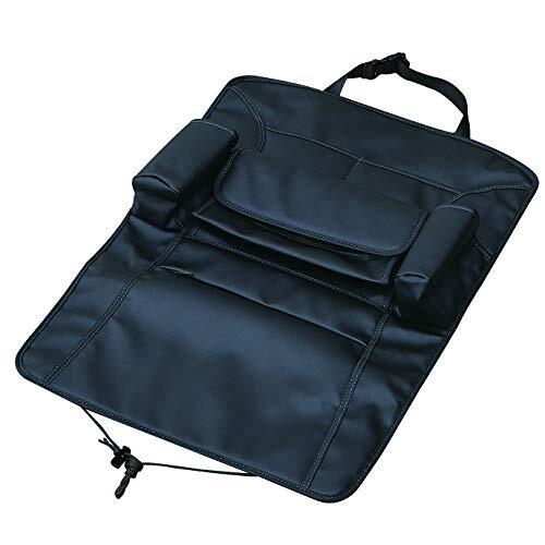 セイワ(SEIWA) 車内収納用品 シートバック ポケット プレミアム WA8 本革調 ブラック 後部座席 収納 スマートフォン ドリンク ティ拍卖