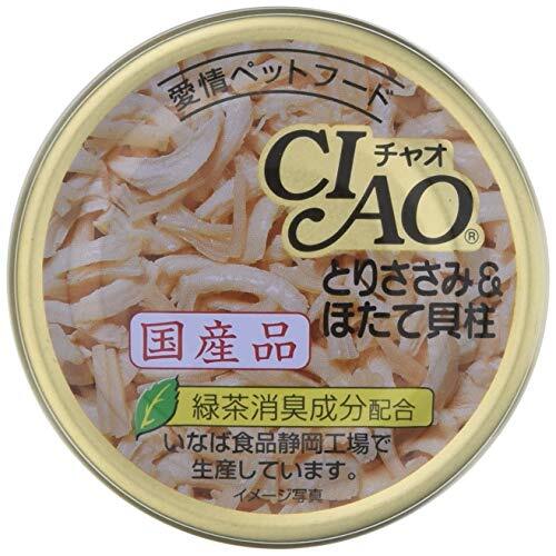 チャオ (CIAO) キャットフード とりささみ&ほたて貝柱 85g×6缶 (まとめ買い)拍卖