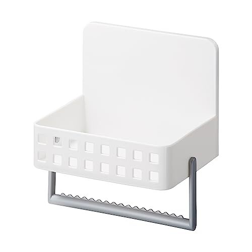 ライクイット (like-it) キッチン ランドリー マグネット収納 強力マグネット 洗剤ラック (吸盤付き) ホワイト 冷蔵庫に貼り付けOK拍卖