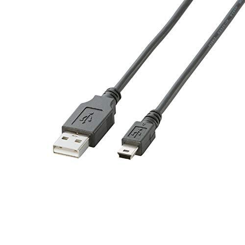 エレコム USBケーブル 【miniB】 USB2.0 (USB A オス to miniB オス) ノーマル 0.5m ブラック U2C-M0拍卖