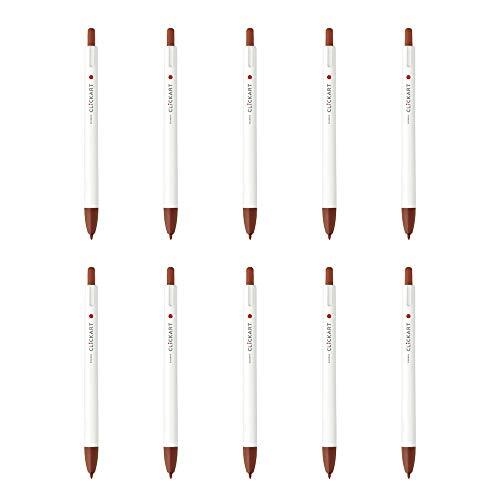 ゼブラ 水性ペン クリッカート 茶 10本 B-WYSS22-E拍卖