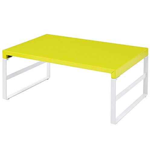 リヒトラブ パソコン台 モニター台 机上台 黄緑 幅39×奥行25×高さ16cm ハイ 耐荷重15kg A7331-6拍卖