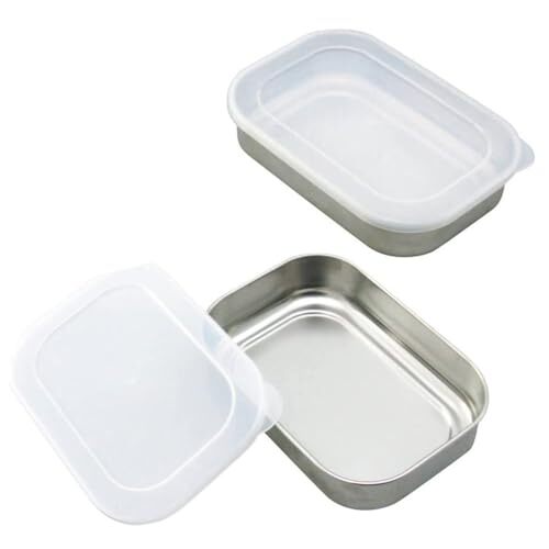 下村企販 バット ふた付 保存容器 2個組 【日本製】 ステンレス 角型 下ごしらえ 470ml 35334 燕三条拍卖