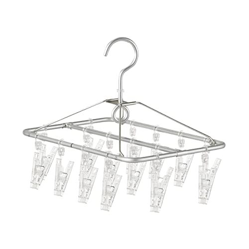 無印良品 アルミ角型ハンガー 幅20×奥行32cm 16ピンチ 44314500拍卖