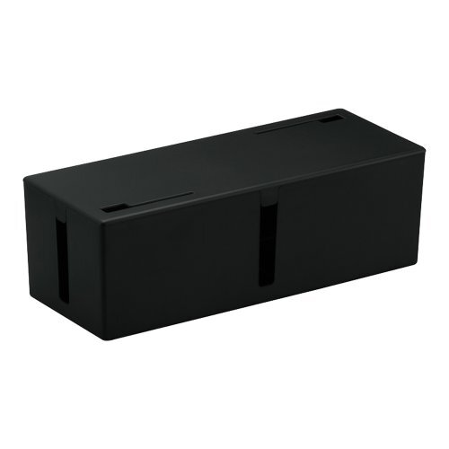 BUFFALO ケーブルボックス 電源タップ&ケーブル収容 Lサイズ ブラック BSTB01LBK拍卖