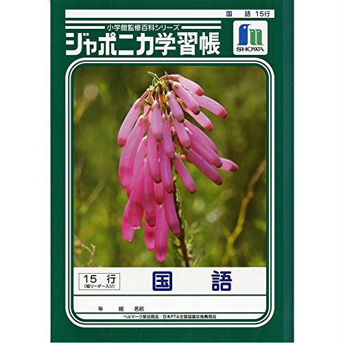ショウワノート 学習帳 ジャポニカ 国語 15行 縦 十字補助線入り B5 5冊パック JL-13*5拍卖