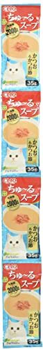 チャオ (CIAO) キャットフード ちゅ~るスープ 乳酸菌2000億個 かつお&かつお節 35g×4×6個セット 35グラム (x 24)拍卖