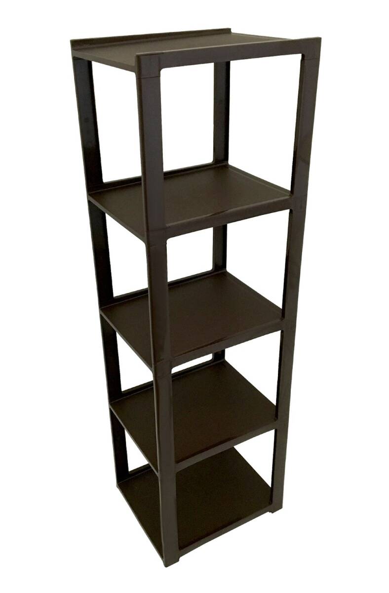 ライクイット(like-it) 靴収納 シューズラック スリム 5段 幅23.8x奥28.5x高93cm ショコラブラウン 日本製 CUBE拍卖