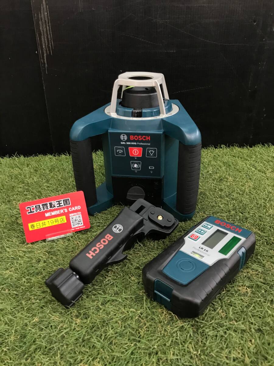 【中古品】【0906】BOSCH(ボッシュ) ローテティングレーザー(グリーンレーザー) GRL300HVG ※本体割れあり ITQITTGNEN2C拍卖