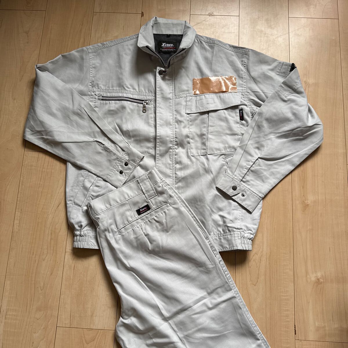 ☆ XEBEC ☆ 長袖ブルゾン 作業パンツ 上下セット薄手 春夏用拍卖