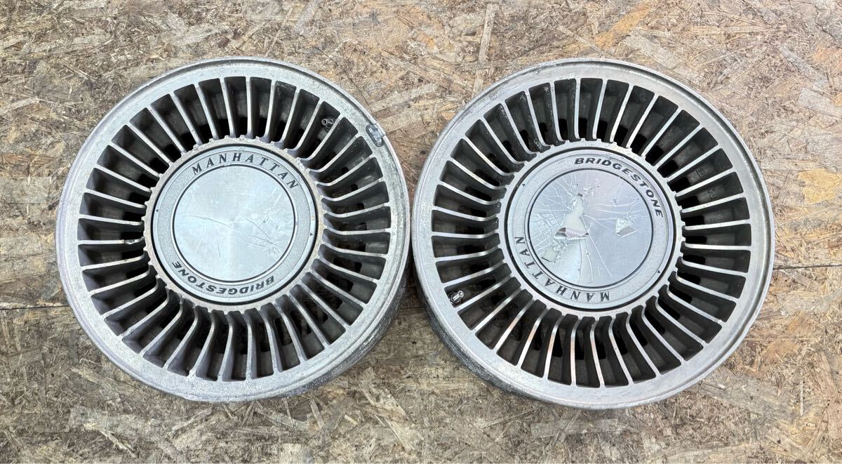 【希少!】14インチ 6J 114.3 5穴 5H マンハッタン ブリヂストン クラウン Y30 セドリック グロリア 当時物 旧車 ワゴン バン ジャンク拍卖