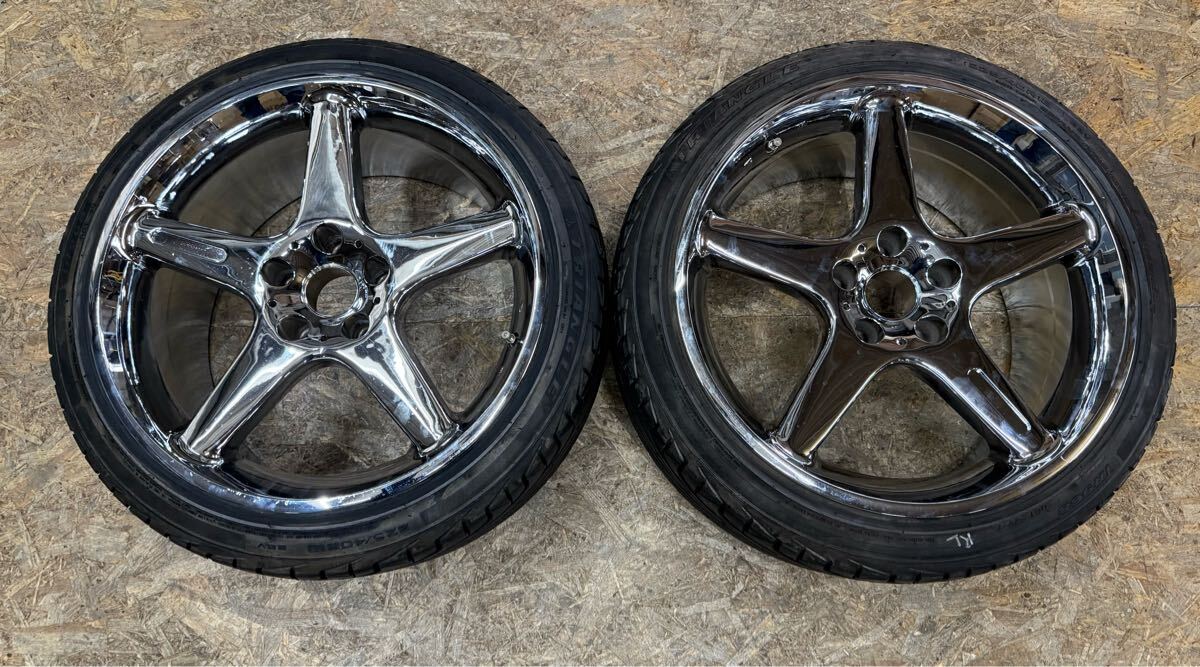 【希少!】KOSEI SENEKA S5R 18インチ 9J+20 PCD 114.3 5穴 5H メッキ ドリケツ シルビア スカイライン JZX100 ソアラ クラウン 拍卖