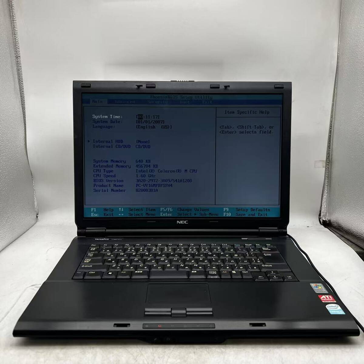 NEC/VT16MFDFSFH4/Celeron /15.6インチ/拍卖