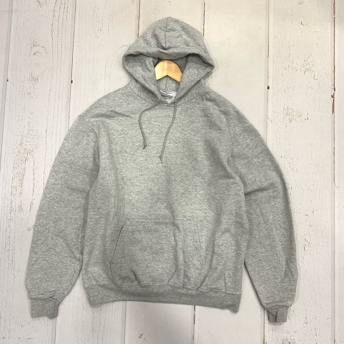 V ▼ 人気モデル!! '都会のカジュアルウェア' Champion チャンピオン 長袖 裏起毛 スウェット パーカ / フーディ size:L プルオーバー 古着拍卖