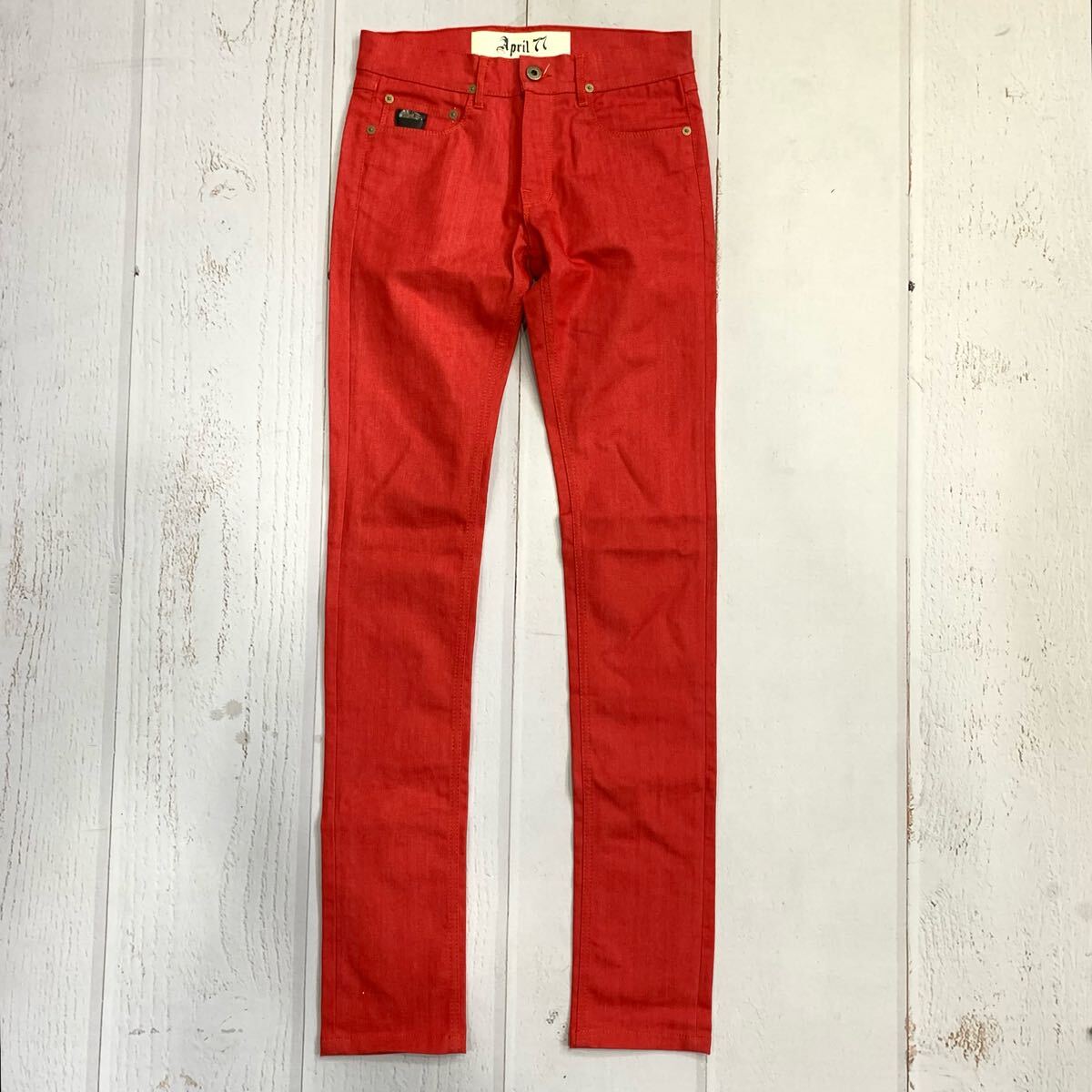 C ▼ 人気モデル!! '都会のカジュアルウェア' APRIL77 エイプリル77 JOEY ストレッチ デニムパンツ / ジーンズ size:27 ボトムス拍卖