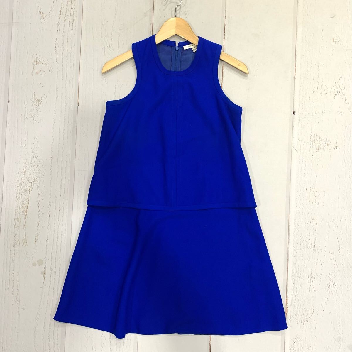 GG ▼ 人気モデル!! '洗練されたデザイン' CARVEN カルバン ノースリーブ チュニック ワンピース size:34 レディース トップス拍卖