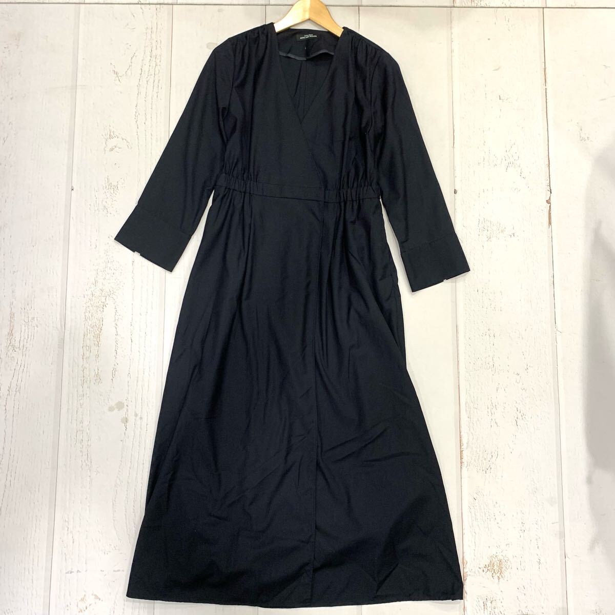 P ▼ 人気モデル!! '洗練されたデザイン' green label relaxing UNITED ARROWS グリーンレーベル リラクシング 長袖 ロング ワンピース 拍卖