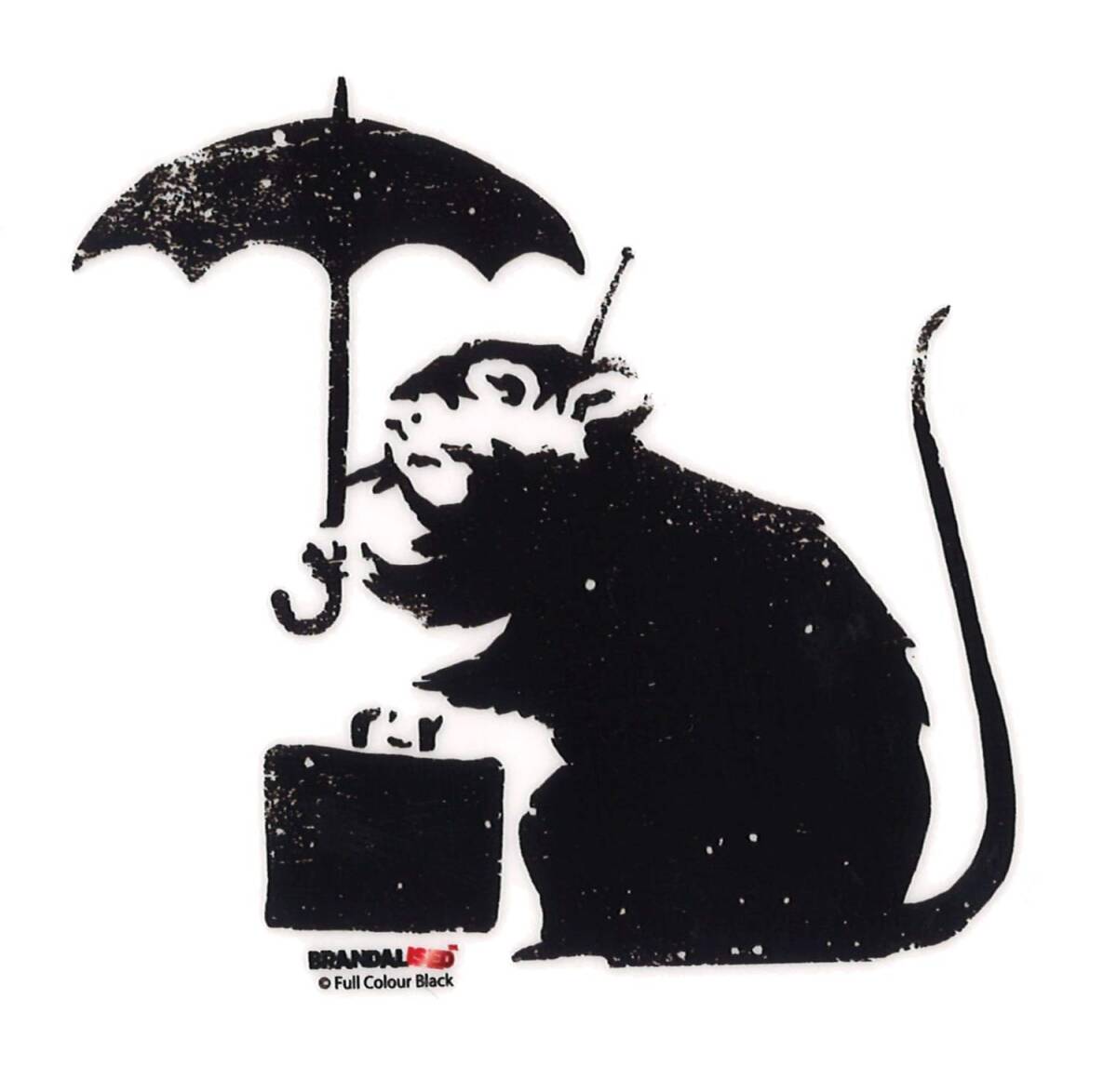 ゼネラルステッカー ブランダライズド BANKSY Umbrella Rat ステッカー 透明素材 XLサイズ BNK-012拍卖
