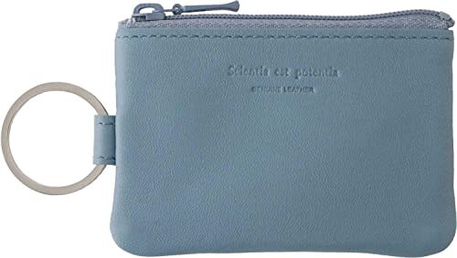スリップオン ノワールキーポーチmini 革 グレイッシュブルー NSL-1803拍卖