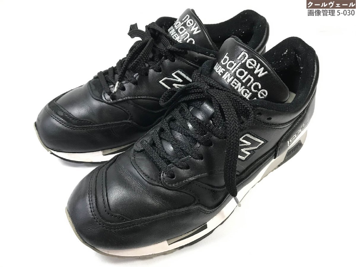 HH美品 【New Balance ニューバランス】 M1500BK UK製 ローカットスニーカー シューズ 紳士靴 (メンズ) sizeUS7.5D ブラック ◯30MZA7502拍卖