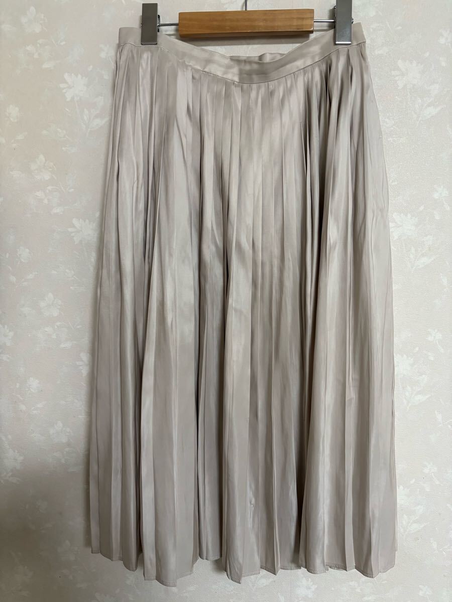 martinique マルティニーク プリーツスカート シルバーグレー 2拍卖