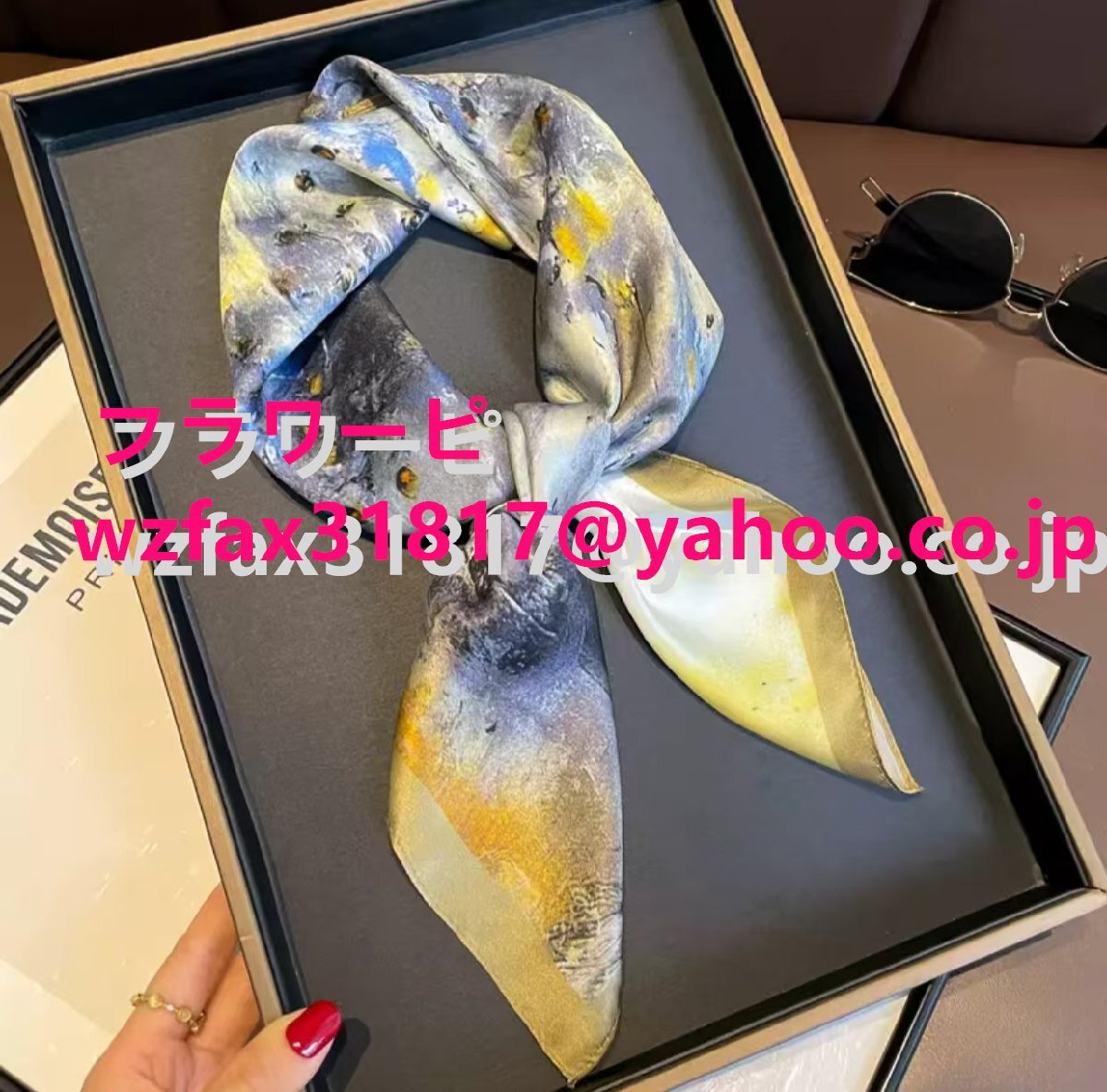 100%シルクシルクシルクシルクスカーフ高級感秋と秋の中方巾66*66cmシルク小首巾小方拍卖