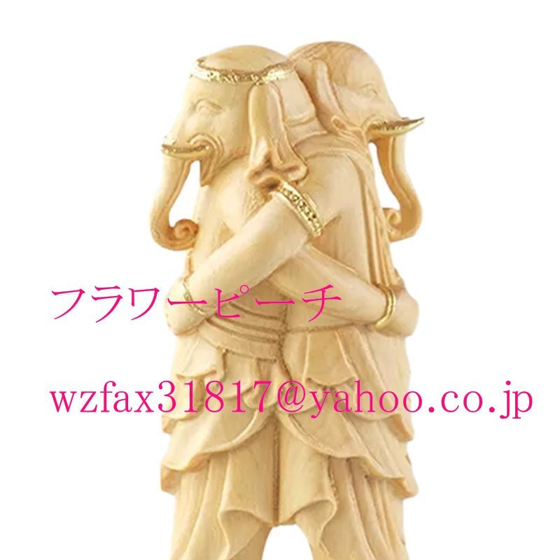 極上彫 黄楊木 歓喜天 立像 唐密真言宗 仏像 精密工芸品 仏教美術拍卖