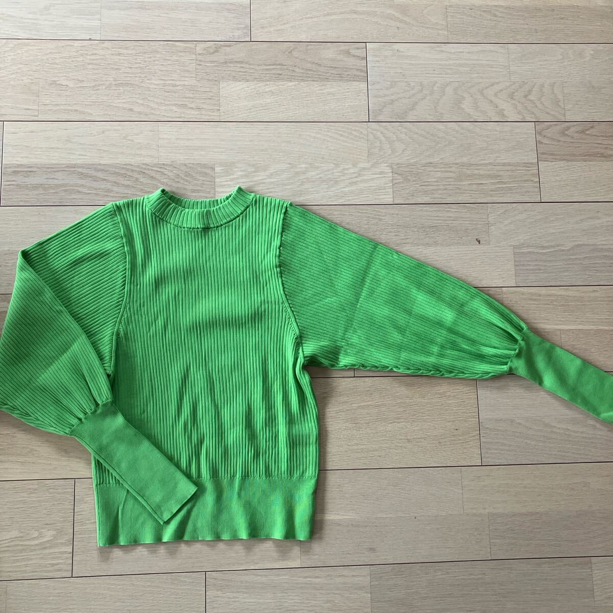 美品 GREEN LABEL RELAXING グリーン ニット 長袖 レディース 送料無料拍卖