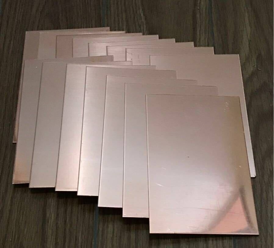 C1100 タフピッチカッパー純銅板端材 0.6mm厚 15枚です。送料サービス!!拍卖