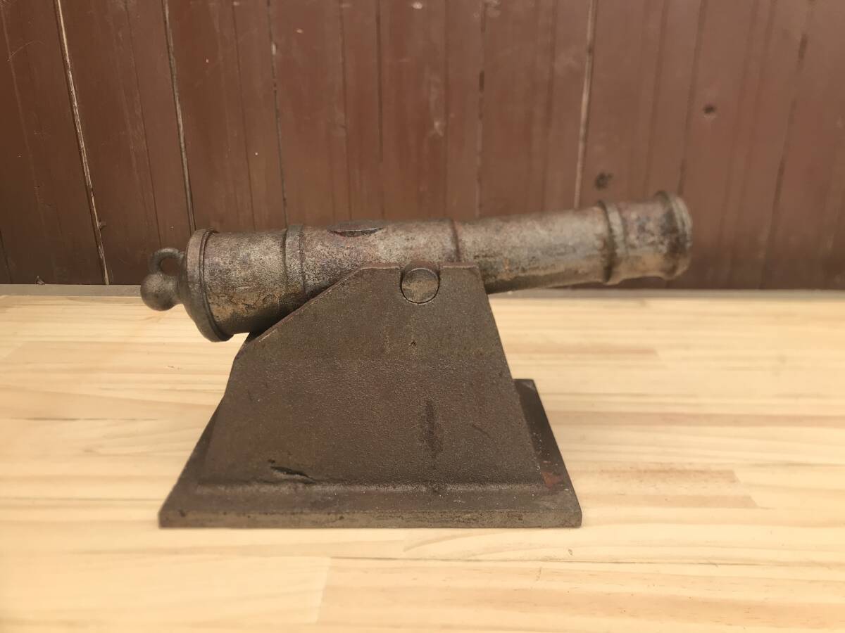 アンティーク品!時代物! 鉄製 大砲 レプリカ 珍品 かなり重たいです!拍卖